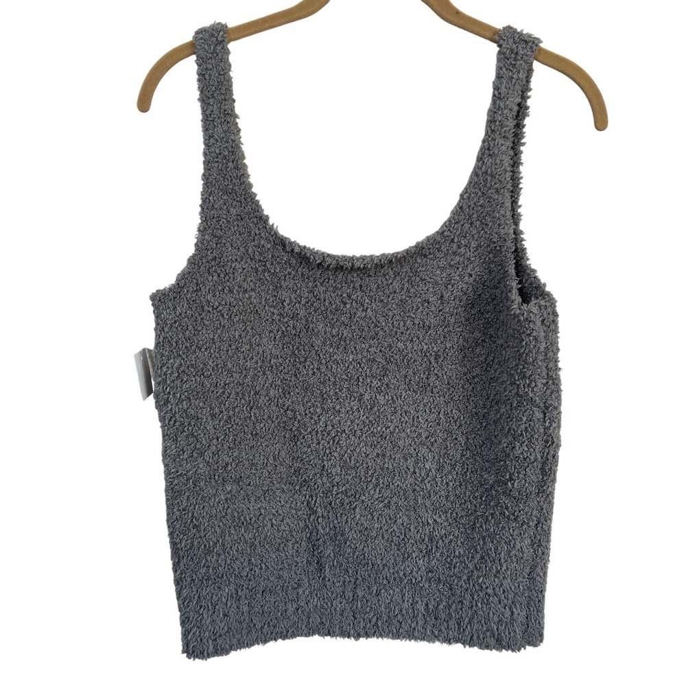 SKIMS Cozy Knit Tank Top Charcoal Grey Sz 2X/3X Lounge Active‎ Cabin Sleep